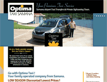 Tablet Screenshot of optimataxisamana-airporttransferstours.com